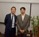 陳明君老師與中文大學沈祖堯校長合照