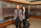 容浩然老師及師母在現場參觀