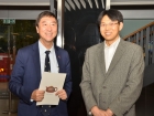 陳明君老師與中文大學沈祖堯校長合照